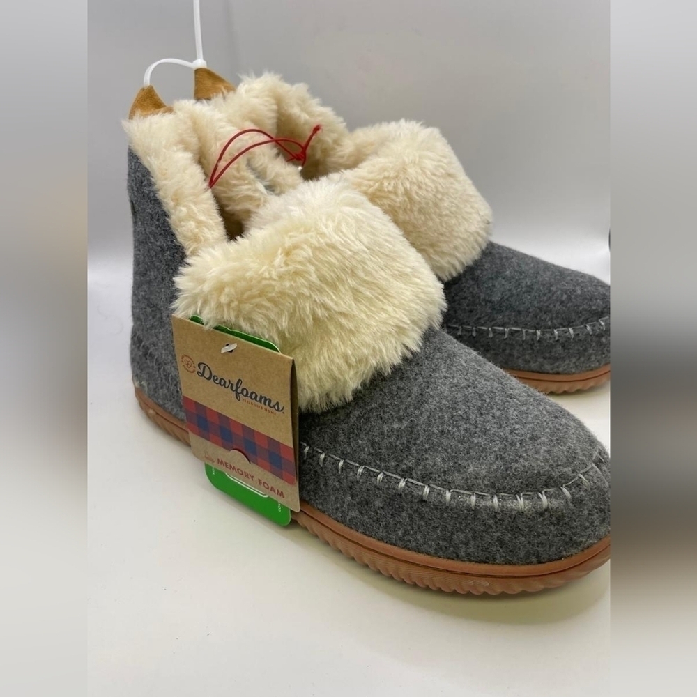 NWT Alpine by Dearfoam Moritz Bootie slippers Indoor Outdoor Women size M 7-8 - Picture 5 of 8
